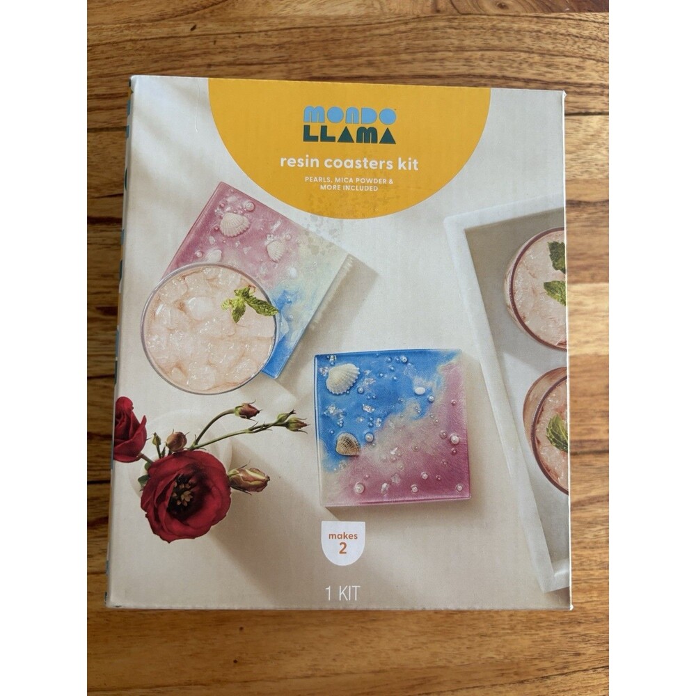 2ct Shell Resin Coasters Craft Kit – Mondo Llama
